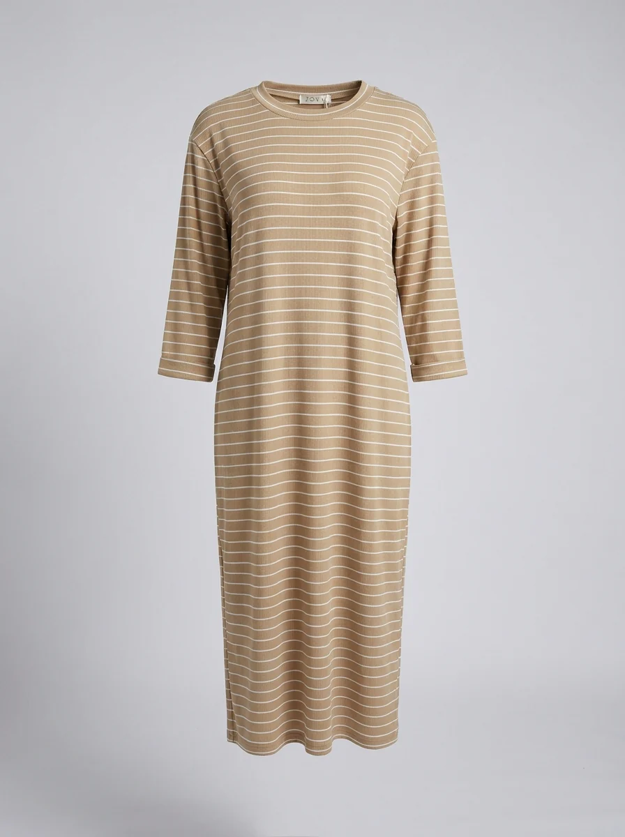 שמלת פסים שרוול מתקפל - Image 13