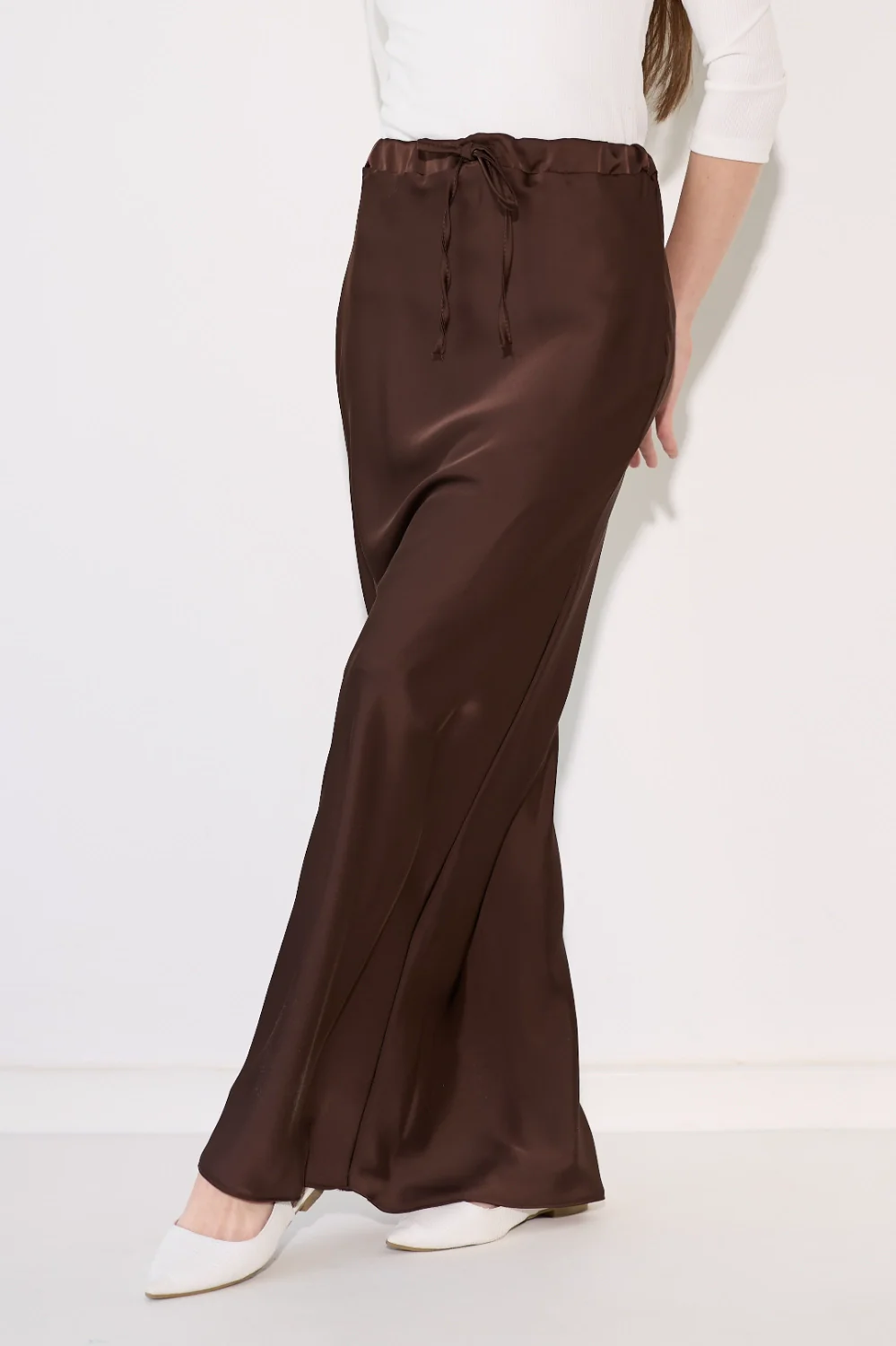 חצאית מקסי סאטן - Image 18